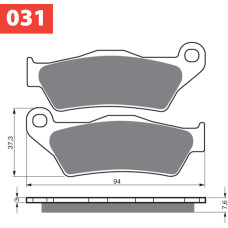 Goldfren Brake Pads 031 Ceramic Carbon S33