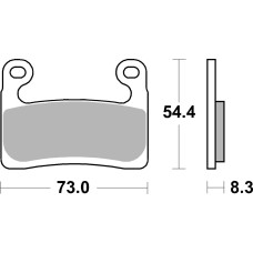 SBS Brakepads Dual Sinter 2
