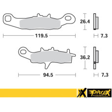Prox Front Brake Pad KX80/85/100 '97-23 + RM85 '05-23