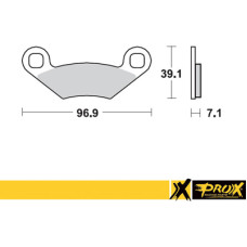 Prox Rear Brake Pad Polaris 450/525 Outlaw '08-11