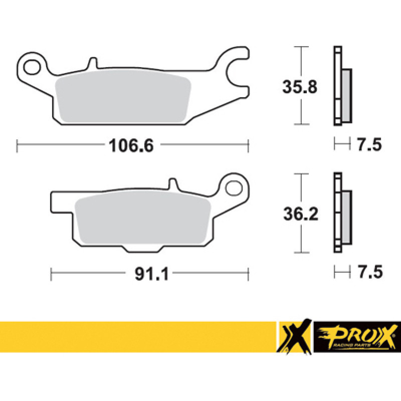 Prox Front Brake Pad YFM250R Raptor '08-13 (Left) + YFM700F