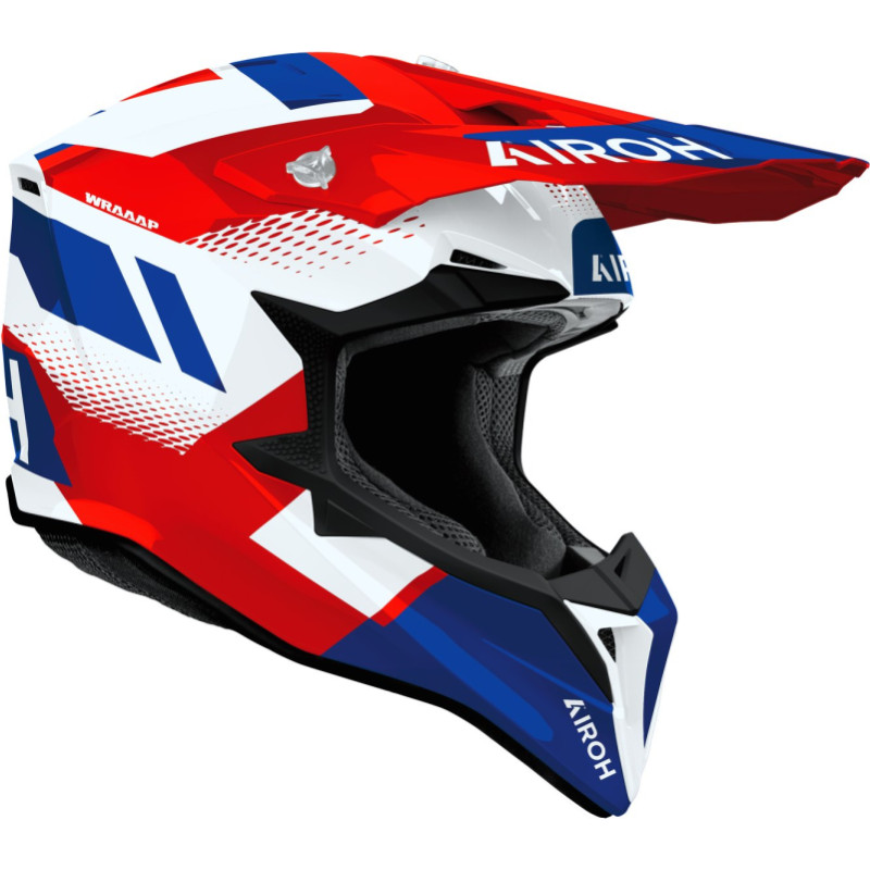 Airoh Helmet Wraaap Vision Red/Blue gloss