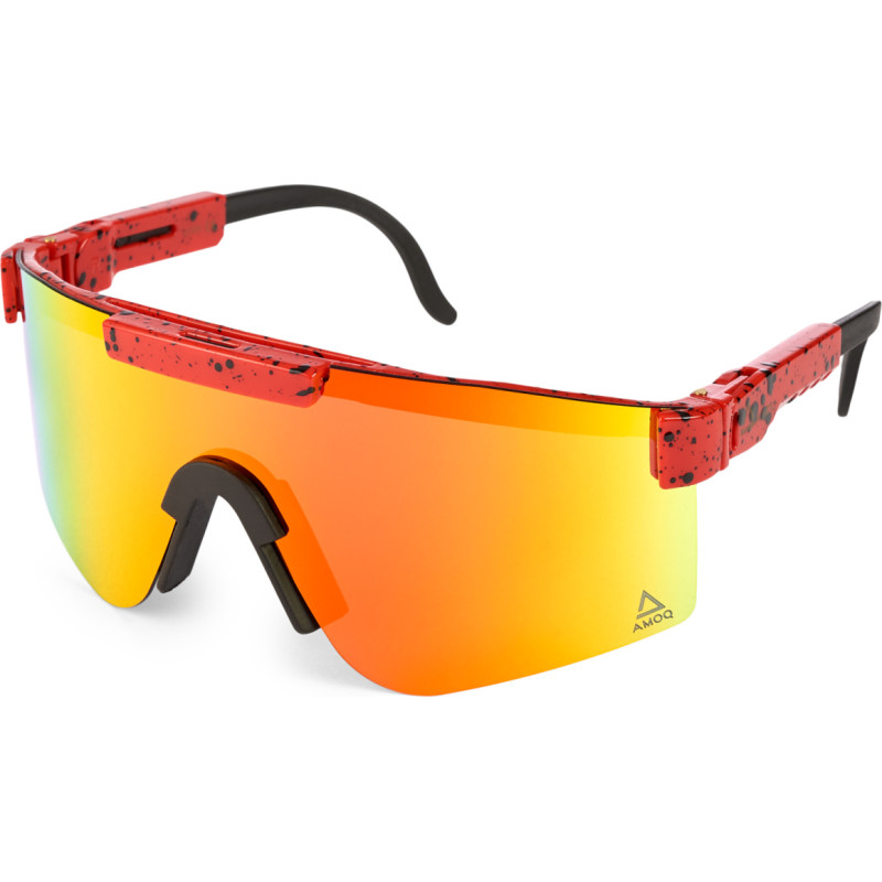 Amoq Comet Sunglasses Red Splash - Red Mirror