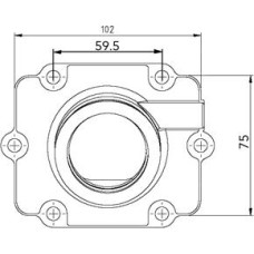 Kimpex Carburator flange Polaris