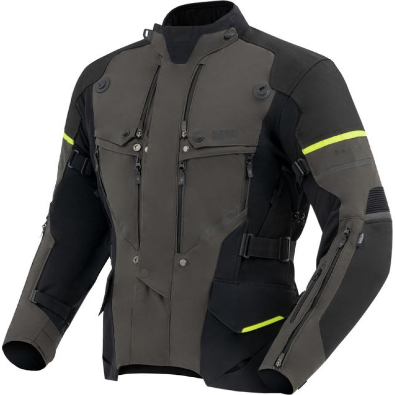 Rebelhorn RANGE ANTHRACITE BLACK FLUO YELLOW TEXTILE MOTORCYCLE JACKET