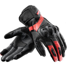 Rebelhorn VIPER BLACK GREY FLUO RED MOTORCYCLE GLOVES
