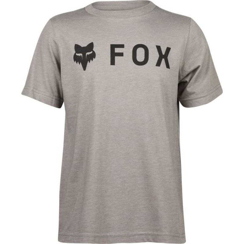 FOX Yth Absolute Ss Tee Heather Graphite