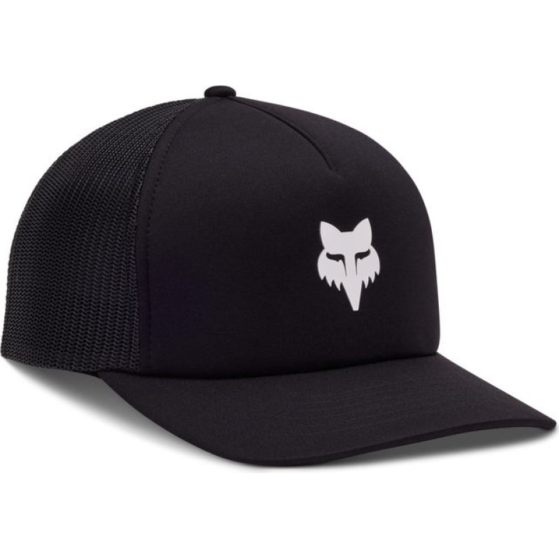 FOX LADY BOUNDARY BLACK/WHITE CAP WITH VISOR