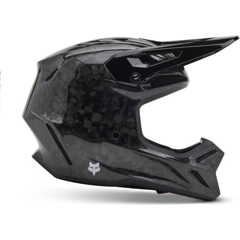 FOX HELMET FOX V3 RS CARBON SOLID BLACK