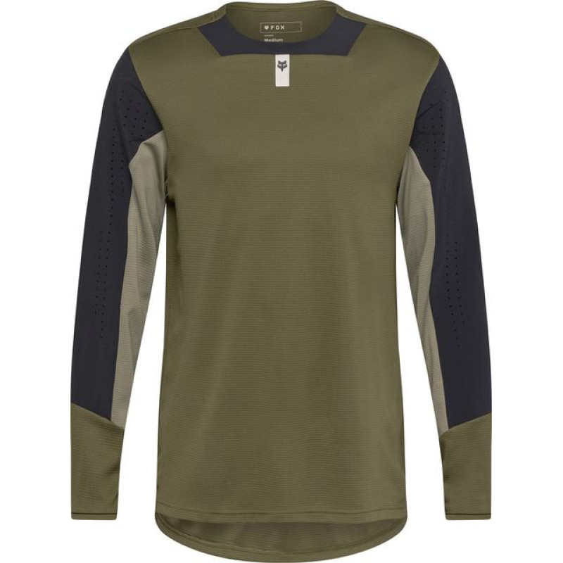 FOX BICYCLE SHIRT LONG-SLEEVED FOX DEFEND OLIVE GREEN