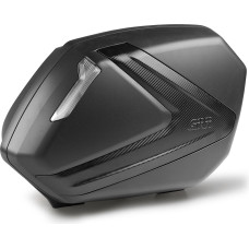 Givi V37 Tech pair of black sidecases with smoked reflectors and carbon look