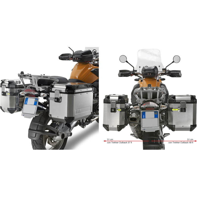 Givi Tubular pannier holder for Trekker Outback boxes R1200GS (04-12)