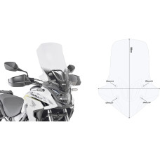 Givi Specific screen transparent 58 x 45 cm (H x W) CB 500 X (19)