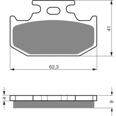Goldfren Brake Pads 001 Ceramic Carbon K1