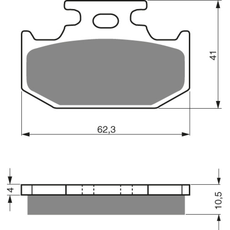 Goldfren Brake Pads 100 Ceramic Carbon K1