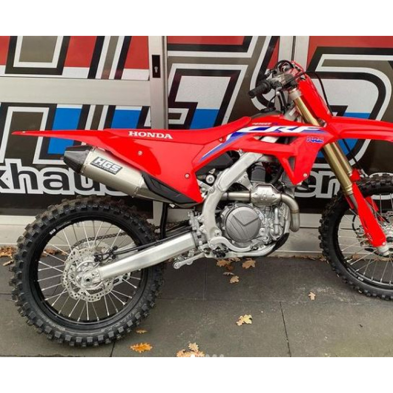 HGS Exhaust system 4T Complete set CRF450R 21-.. Grey Carbon