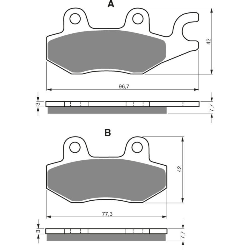 Goldfren Brake Pads 009 Ceramic carbon AD