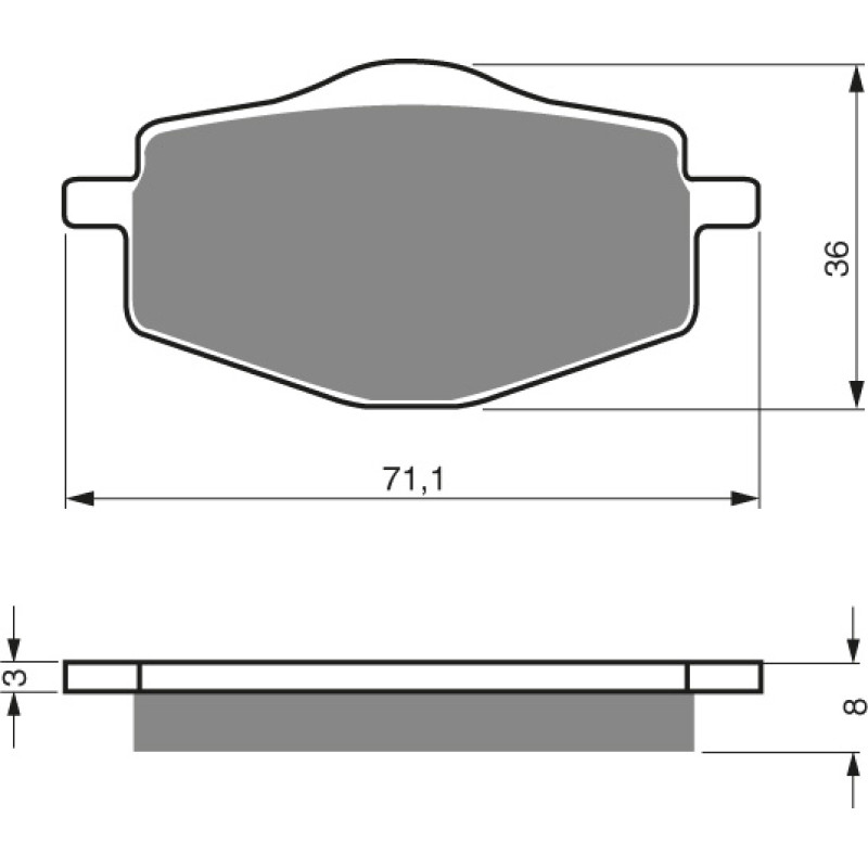 Goldfren Brake Pads 018 Ceramic Carbon S3