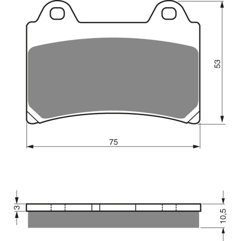 Goldfren Brake Pads 073 Ceramic carbon AD