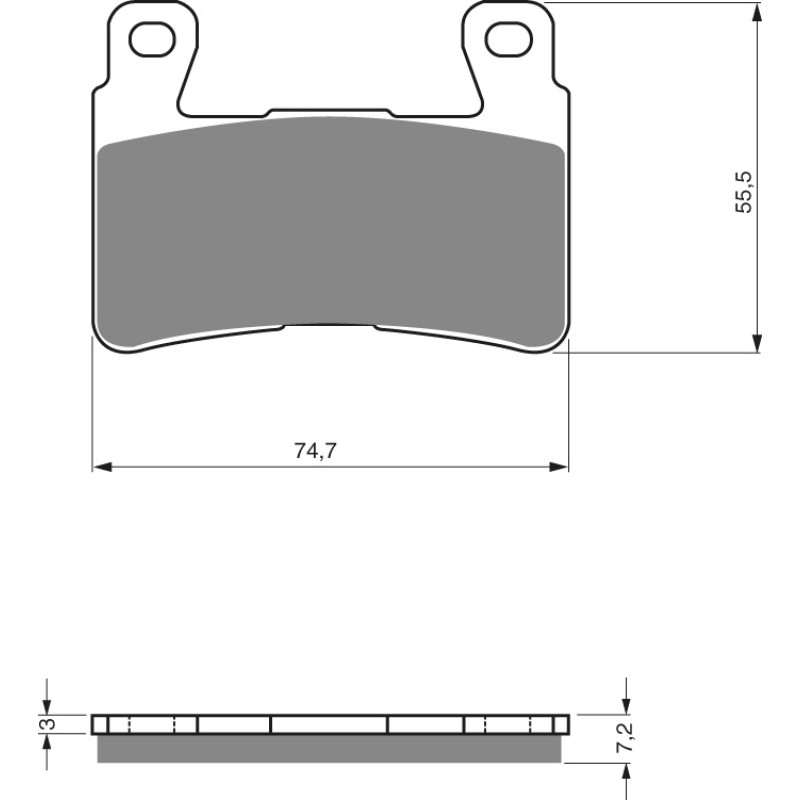 Goldfren Brake Pads 134 Ceramic carbon AD