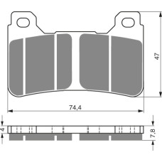 Goldfren Brake Pads 214 Ceramic carbon AD