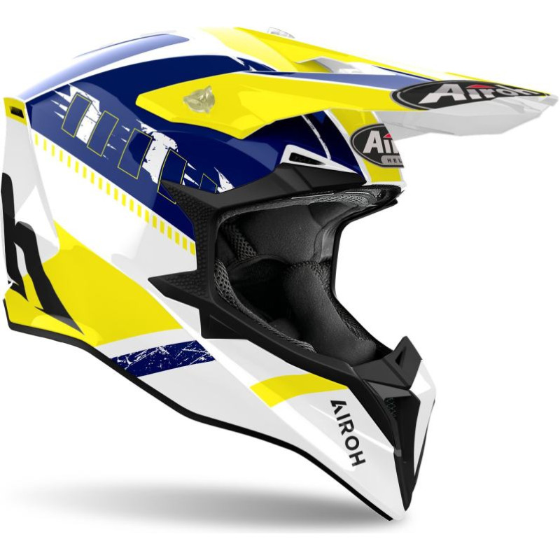 Airoh Helmet Wraaap Feel yellow blue