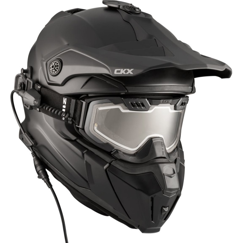 CKX Helmet + Goggles with electric lens TITAN Matt black