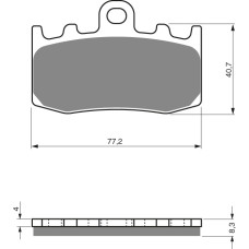 Goldfren Brake Pads 196 Ceramic Carbon S3