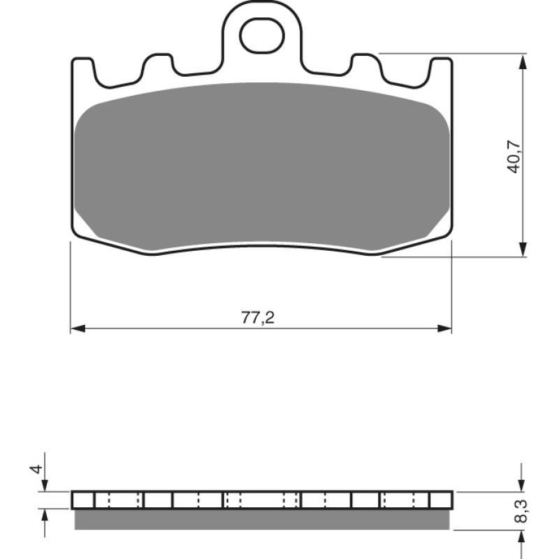 Goldfren Brake Pads 196 Ceramic Carbon S3