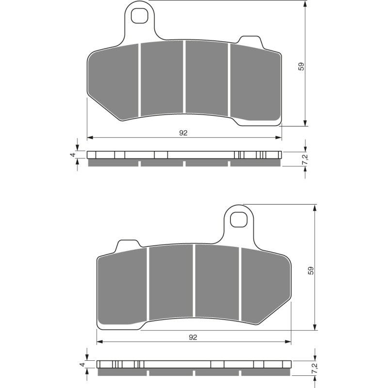 Goldfren Brake Pads 271 Ceramic Carbon S3