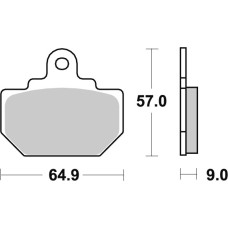 SBS Brakepads Ceramic rear
