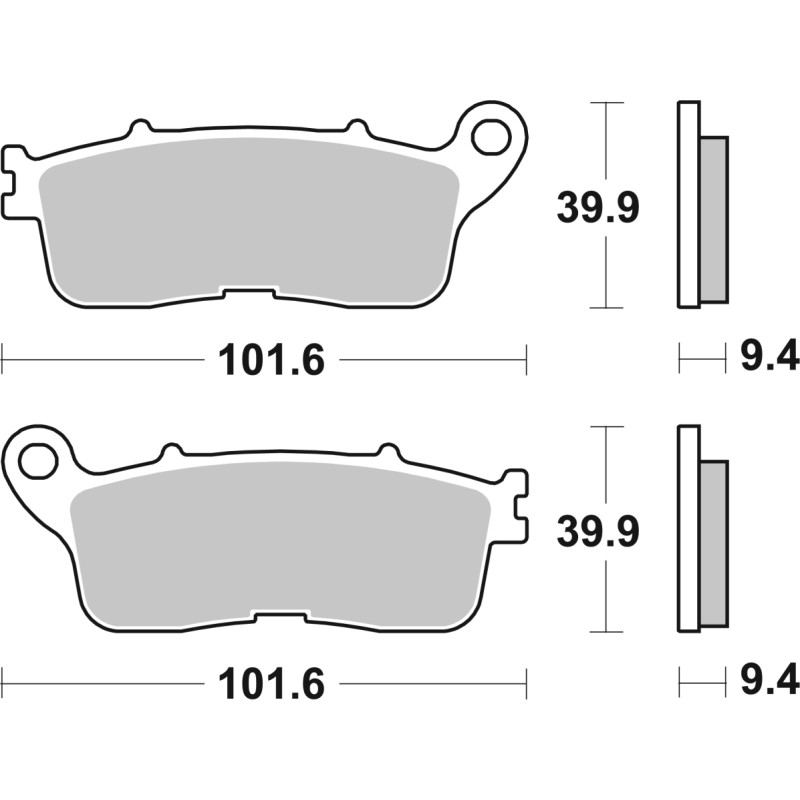 SBS Brakepads Sintered rear