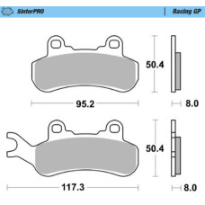 Moto Master Motomaster Brake pads Racing GP: ATV/UTV
