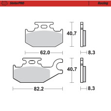 Moto Master Moto-Master Brakepads Suzuki: LTA 700 / 750 Kingquad right