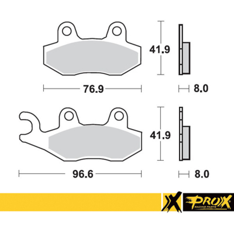 Prox Front Brake Pad RM125/250 '89-95 + YZ125/250 '90-97