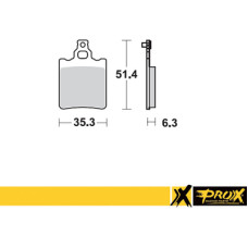 Prox Rear Brake Pad KTM65SX '00-03