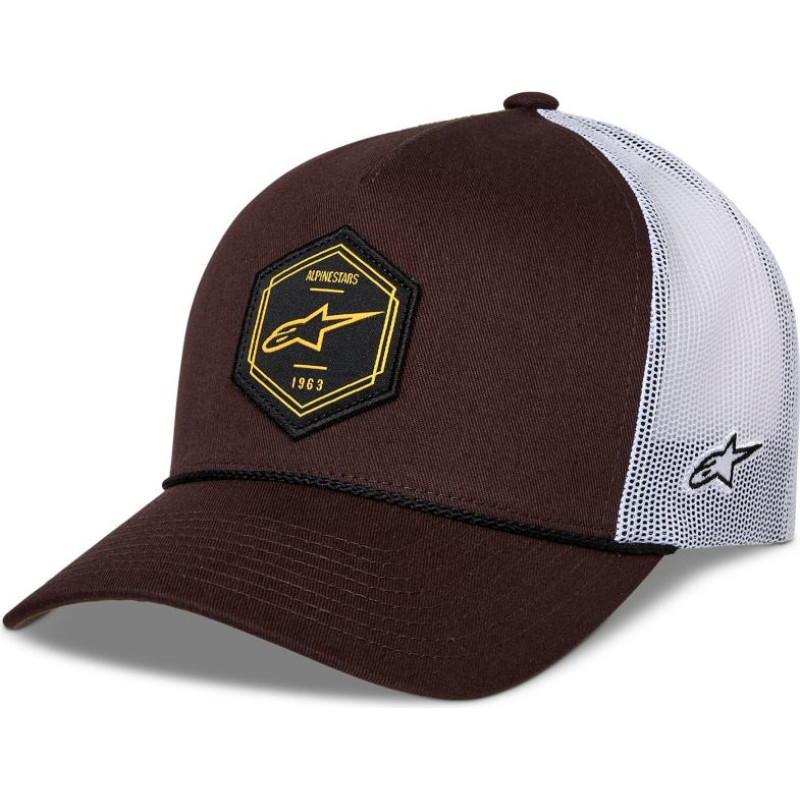 Alpinestars Hat Hexeon Trucker Snapback Brown/White One Size