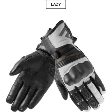 Rebelhorn PATROL WOMEN BLACK GREY MOTORCYCLE GLOVES WXS