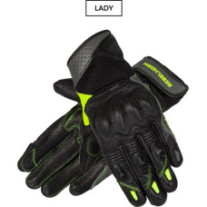 Rebelhorn FLUX 2 WOMEN BLACK FLUO YELLOW MOTORCYCLE GLOVES WXS