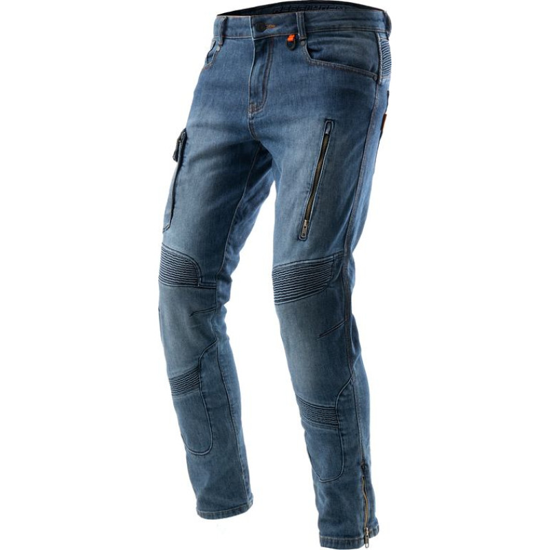 Rebelhorn VANDAL WASHED BLUE MOTORCYCLE JEANS MONOLAYER
