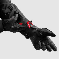 Rebelhorn DEFENDER BLACK RED MOTORCYCLE GLOVES