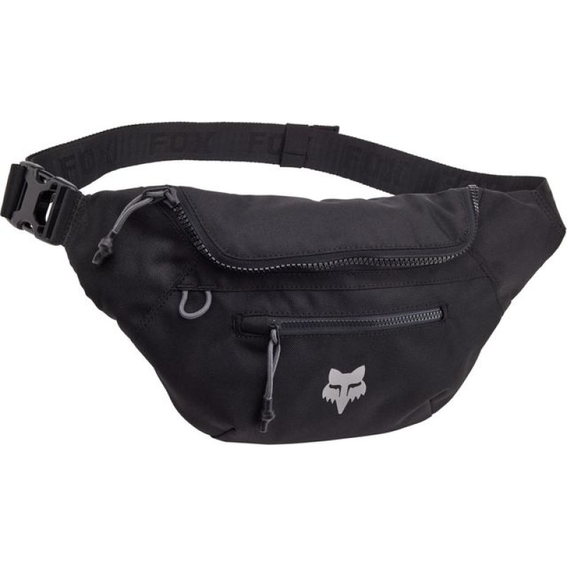 FOX HEAD HIP PACK BLACK KIDNEY BAG