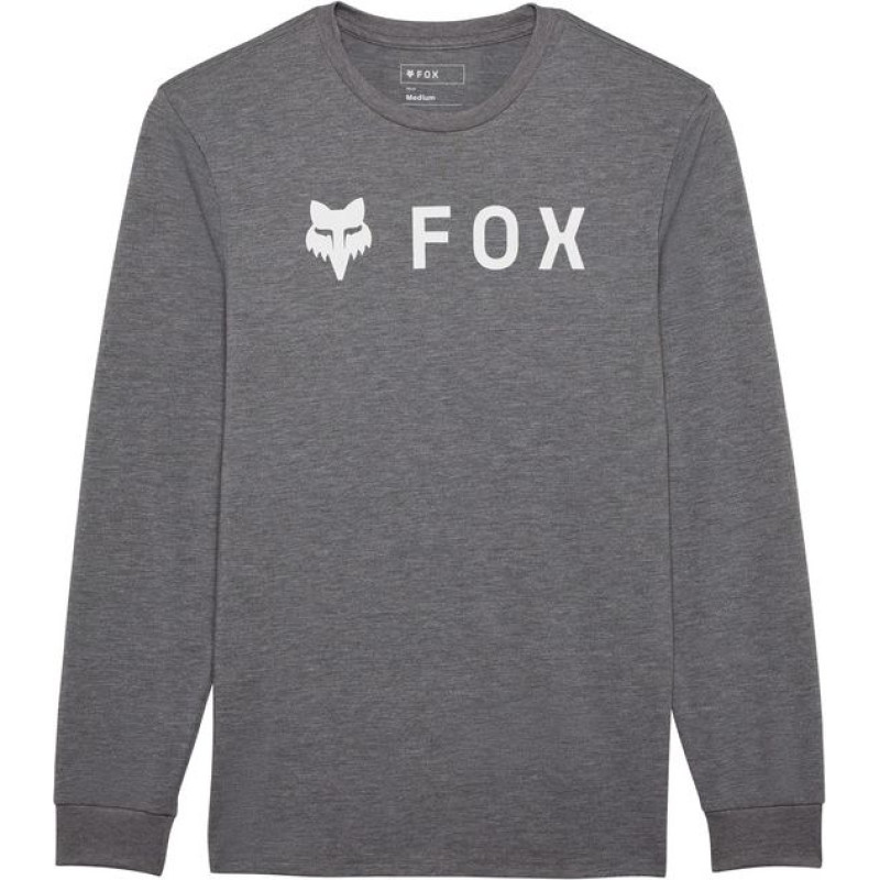FOX ABSOLUTE TECH TEE HEATHER GRAPHITE S sweatshirt