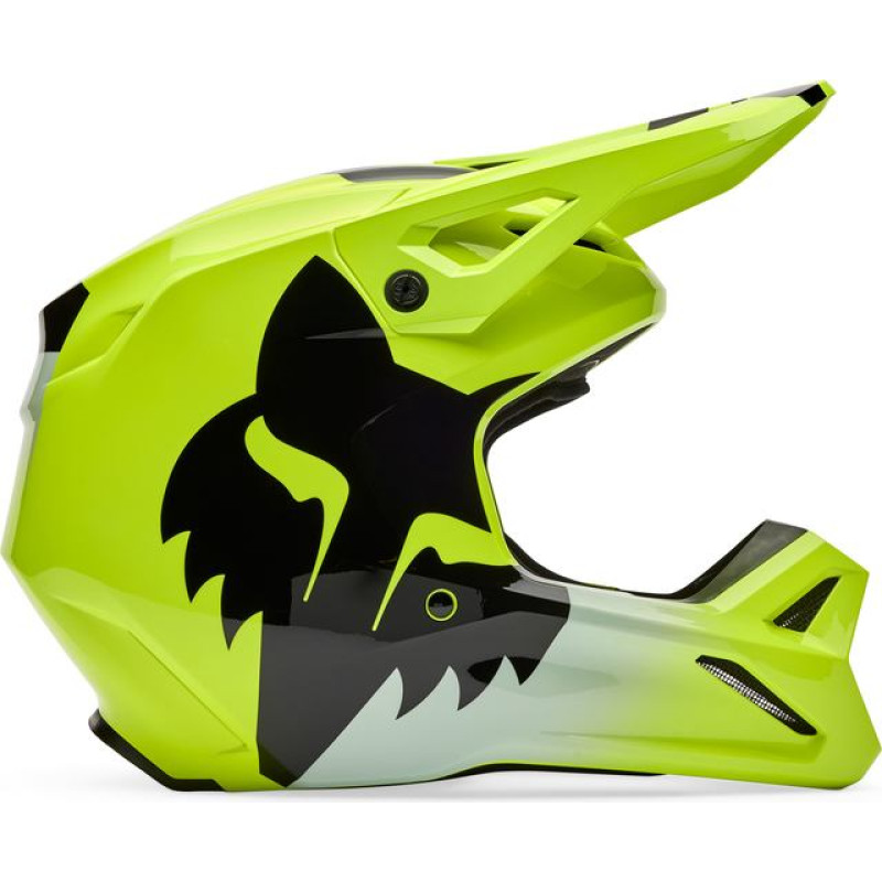 FOX HELMET FOX V1 SHIELD FLUO YELLOW