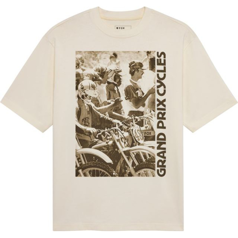 FOX T-SHIRT FOX CIRCA 74 OVERSIZED OFF WHITE