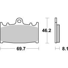SBS Brakepads Racing Sintered