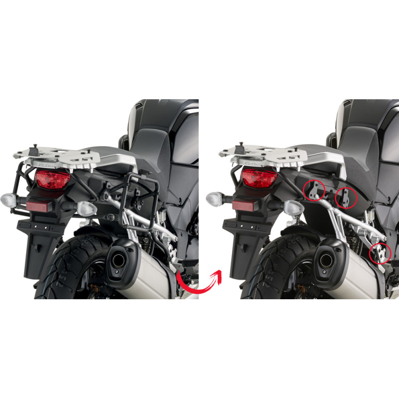 Givi Rapid release tubular side-case holder for MONOKEY&reg; cases Suzuki DL1000 V-S