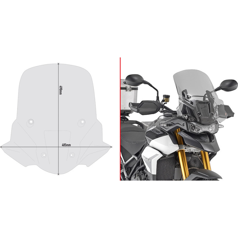 Givi SPOILER T.TIGER 900 2020 FUME'