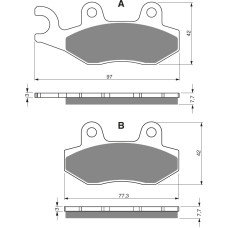 Goldfren Brake Pads 002 Ceramic Carbon AD