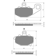 Goldfren Brake Pads 093 Ceramic Carbon S3
